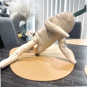 Meow Wolf Plenty Valley Daikon Radish Poseable Vegan Leather Art Plush Cream NEW